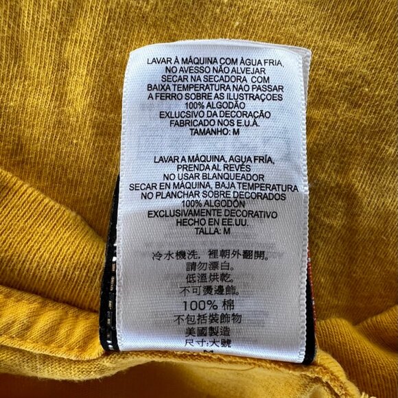 Men’s Vintage Harley Davidson Motorcyles T-Shirt Yellow - Picture 9 of 9